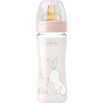 Бутылочка для кормления CHICCO ORIGINAL TOUCH стеклянная 240 мл