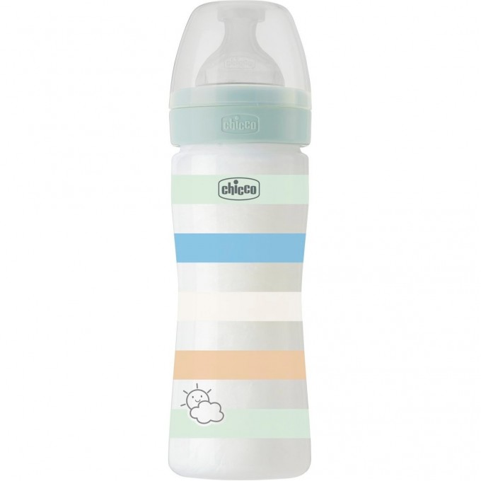 Бутылочка пластиковая CHICCO WB GREEN BOY 250 мл нормальный поток 00028623210000