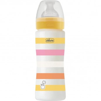 Бутылочка пластиковая CHICCO WB ORANGE UNI, 330 мл быстрый поток