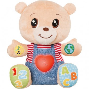 Говорящий Мишка CHICCO Teddy Emotion, бежевый