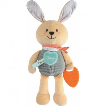 Игрушка мягкая CHICCO "Милый кролик", серый
