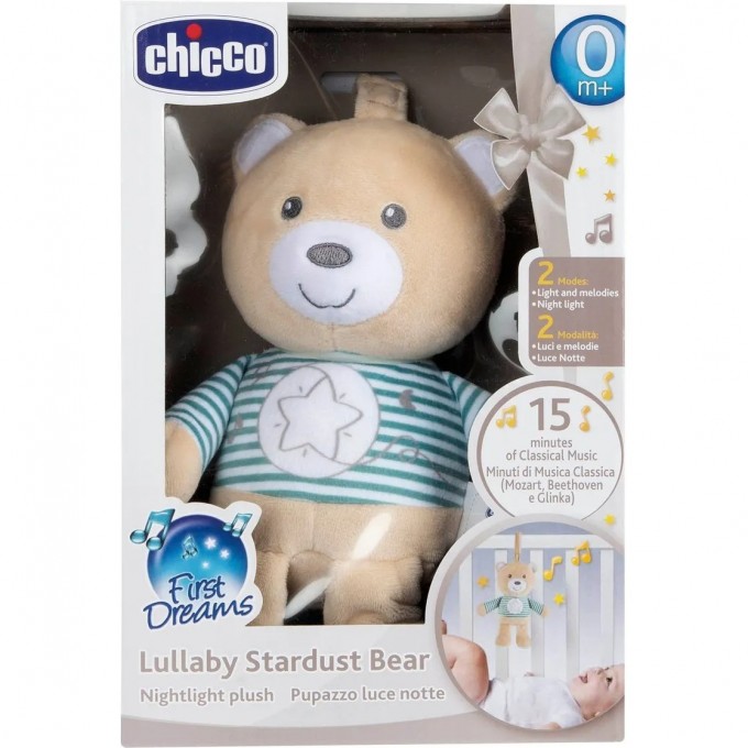 Игрушка мягкая музыкальная CHICCO ЗВЕЗДНЫЙ МИШКА 0 м+ 00011128000000