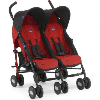 Коляска прогулочная CHICCO ECHO TWIN для близнецов, Garnet