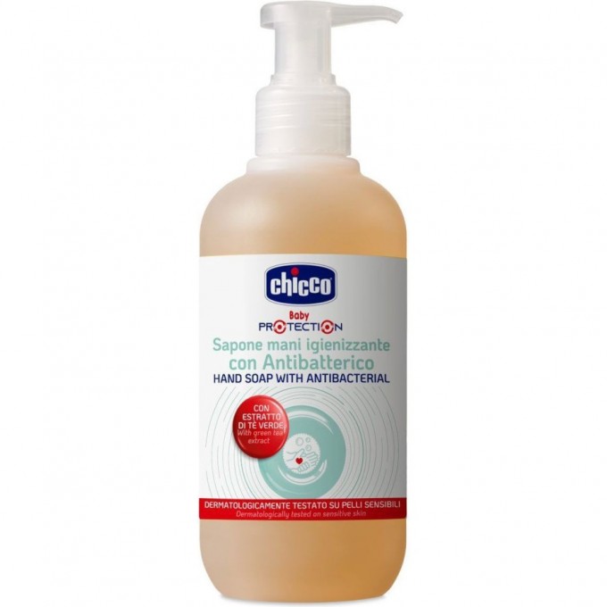 Мыло жидкое CHICCO PROTECTION с антибактериальным эффектом 10819000000