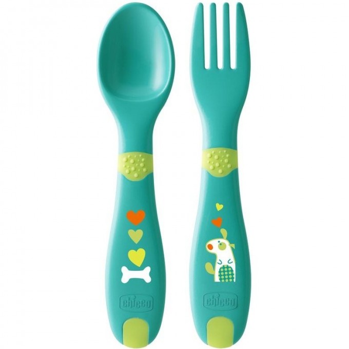 Набор посуды CHICCO FIRSTCUTLERY, Зеленый 00016101300000