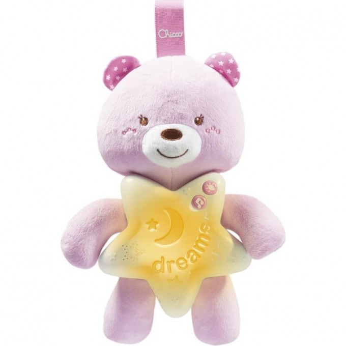 Подвеска CHICCO "Медвежонок розовый", Розовый 00009156100000