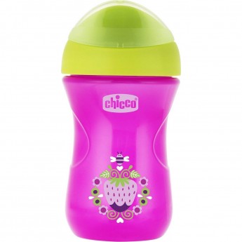 Поильник CHICCO EASY CUP (носик ободок), 1 шт.,12м+, 266 мл, розовый