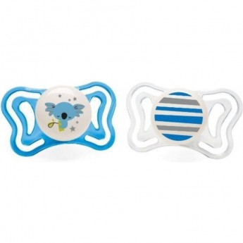 Пустышка CHICCO PHYSIO LIGHT LUMI 6-16M SIL 2P C