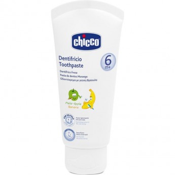 Зубная паста со вкусом яблока и банана CHICCO, Белый